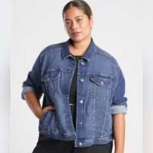 VGUC Athleta Detour Denim Jacket, Sz 2X